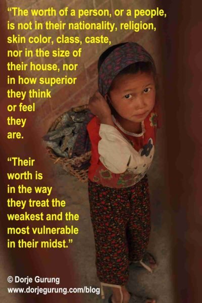 most vulnerable in our midst
